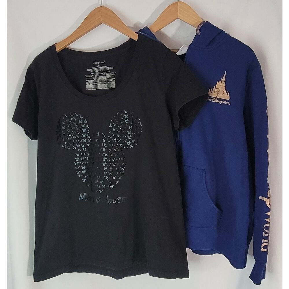 Disney- Tshirt and 50th Anniv zip jacket- size XL/1x